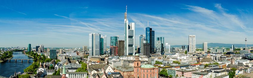 vue panoramique de Francfort, en Allemagne