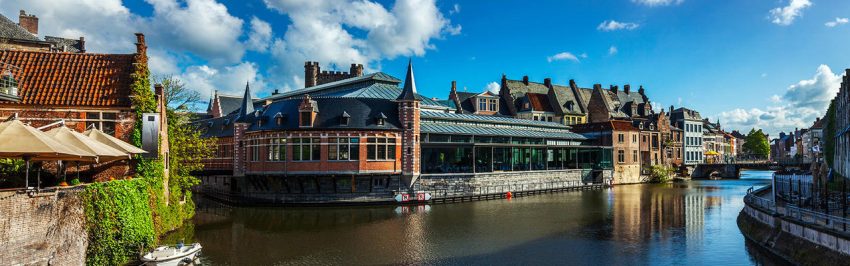 belle vue du quartier pittoresque de Gand, en Belgique